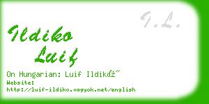 ildiko luif business card